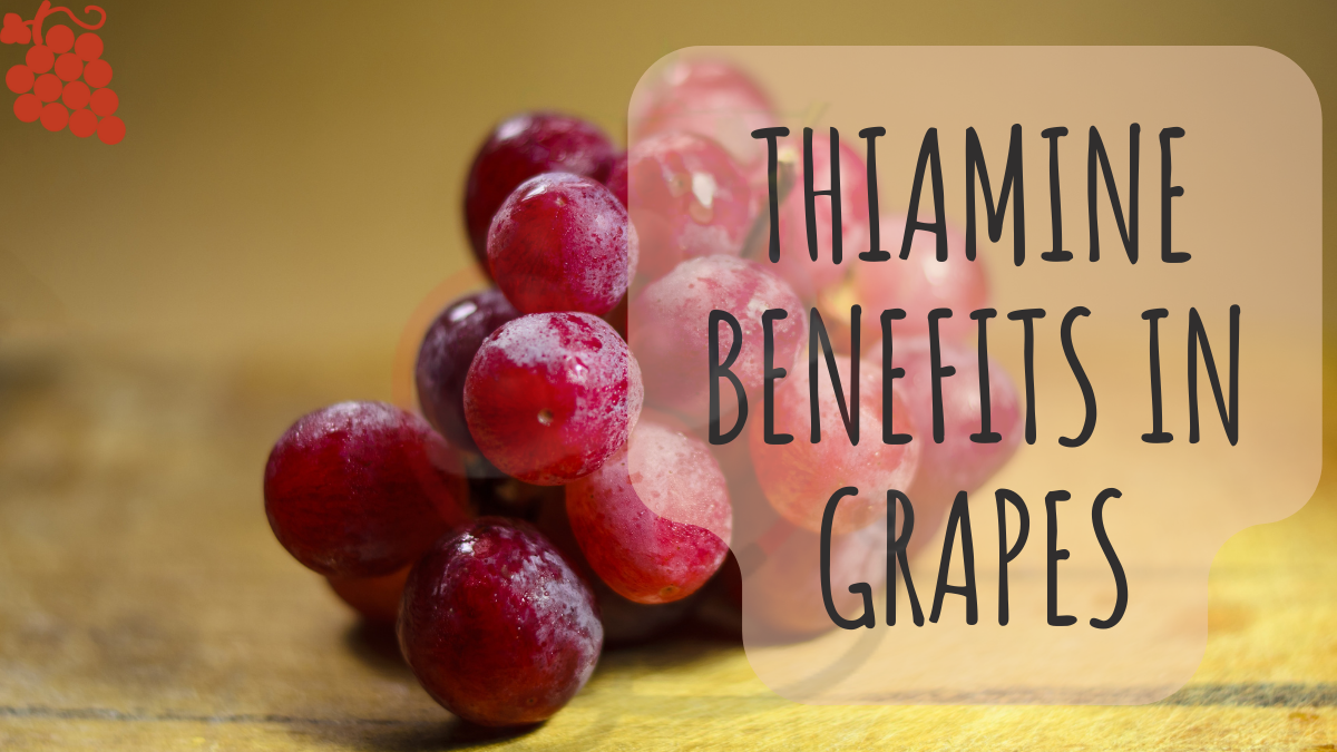 Image showing the benefits of thiamine in grapes