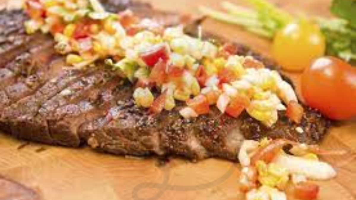 Image showing the Steak with Red Grape Relish 