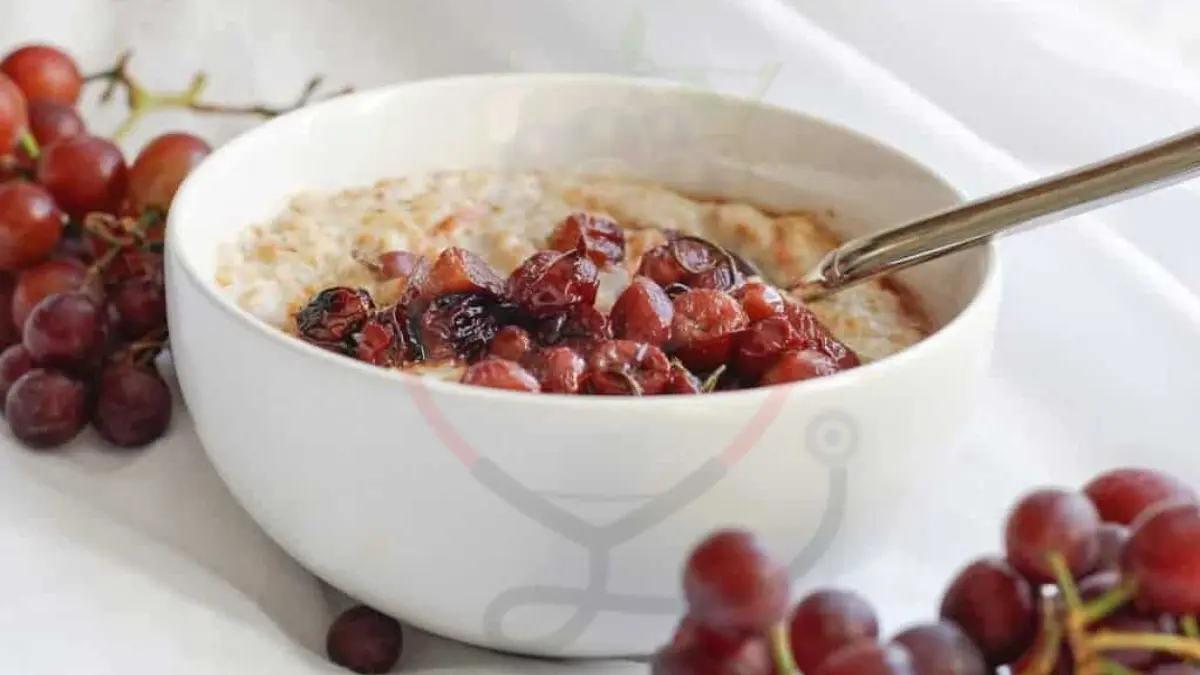 Image showing the Roasted Grape Oatmeal