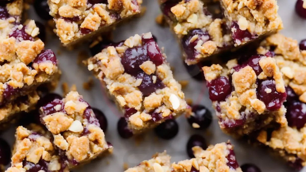 Image showing Grape Crumble Bars