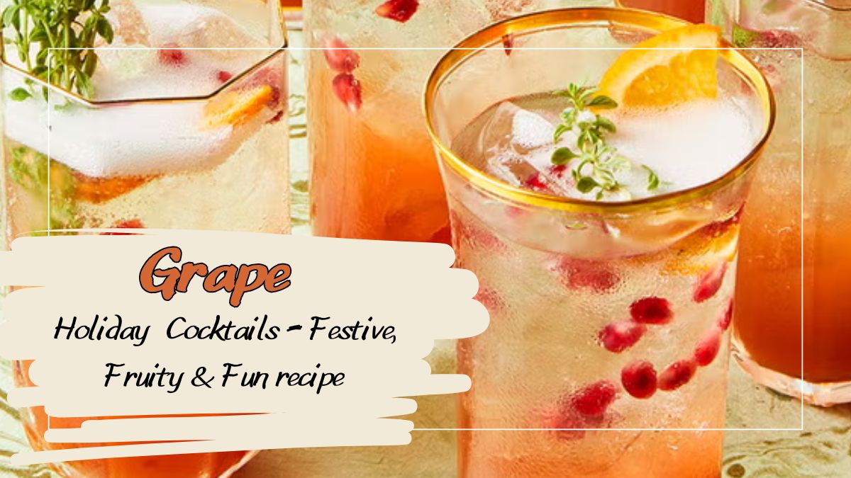 image showing Holiday Grape Cocktails