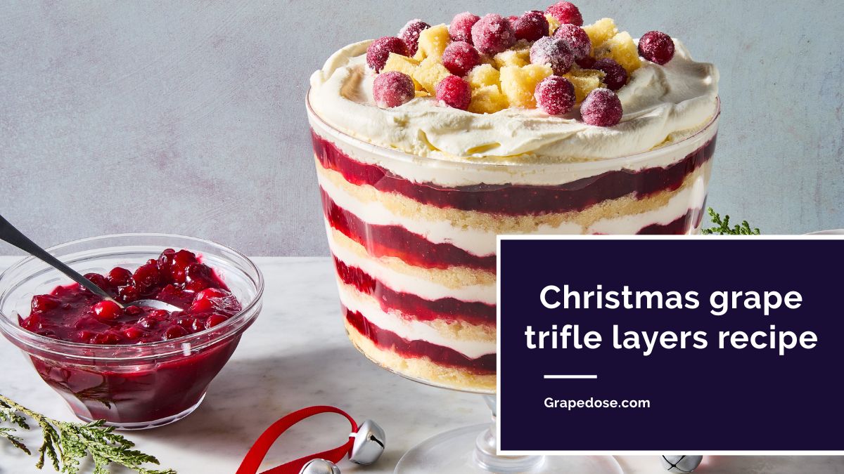Image showing Christmas Grape Trifle Layers Recipe