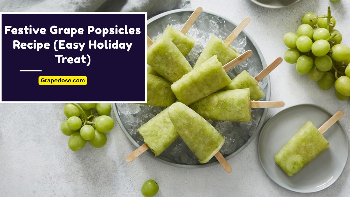 Image showing Festive Grape Popsicles Recipe (Easy Holiday Treat)