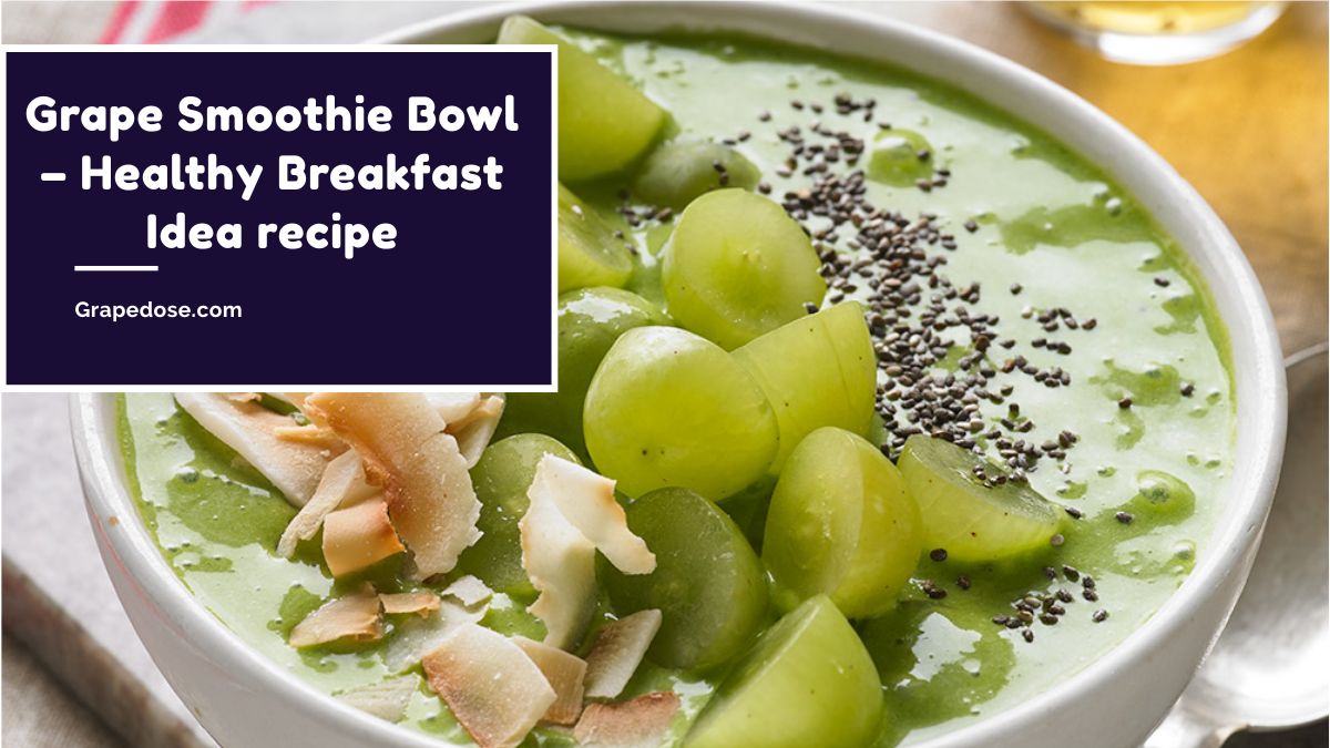 Image showing Grape Smoothie Bowl – Healthy Breakfast Idea recipe