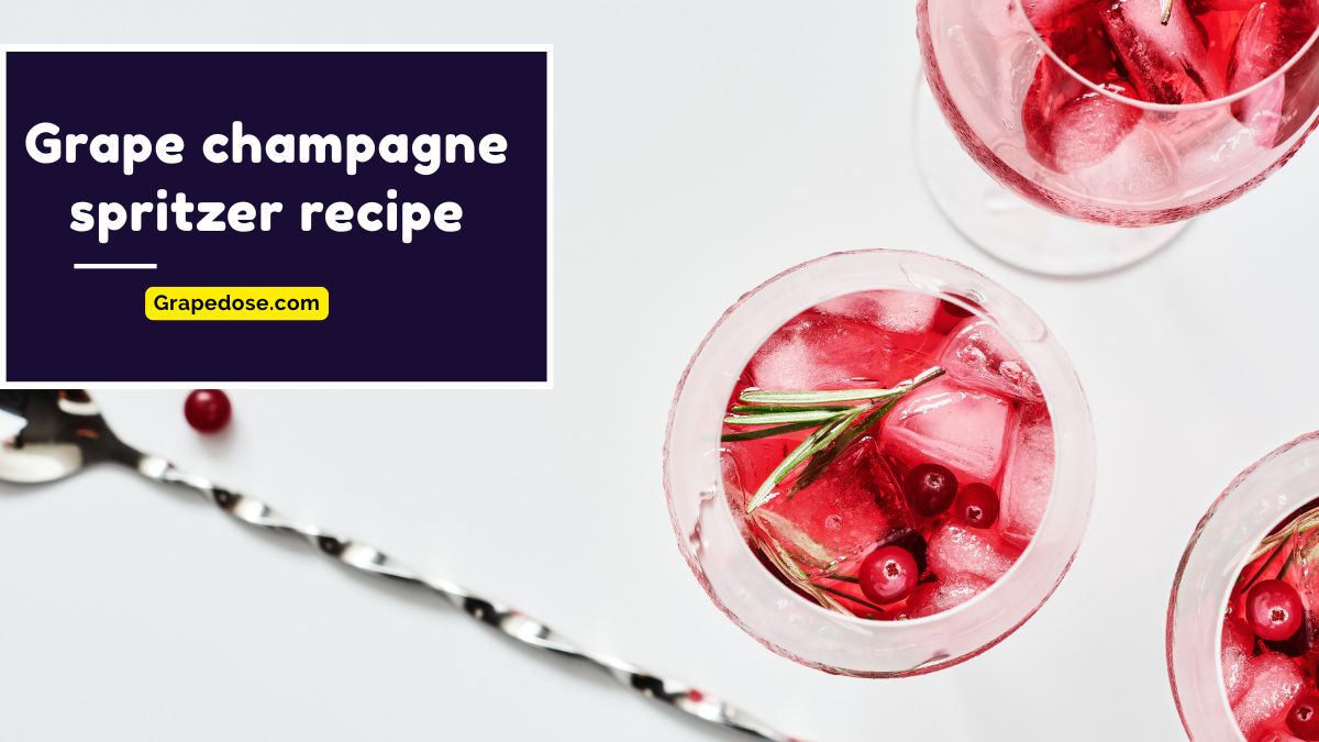 Image showing Grape Champagne Spritzer Recipe