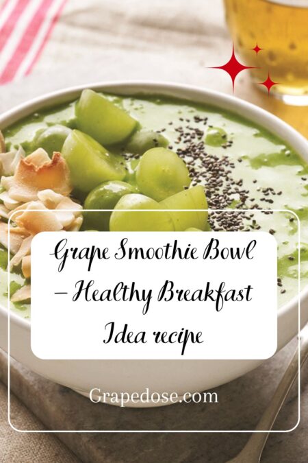 Grape Smoothie Bowl – Healthy Breakfast Idea recipe 1
