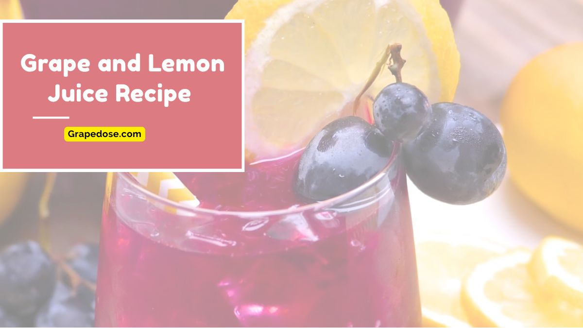 Image showing Grape and Lemon Juice Recipe