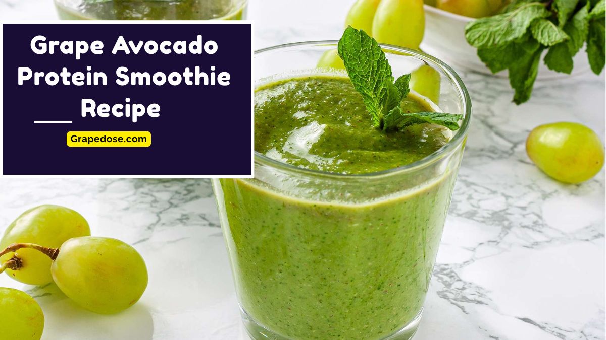 Image showing Grape Avocado Protein Smoothie Recipe