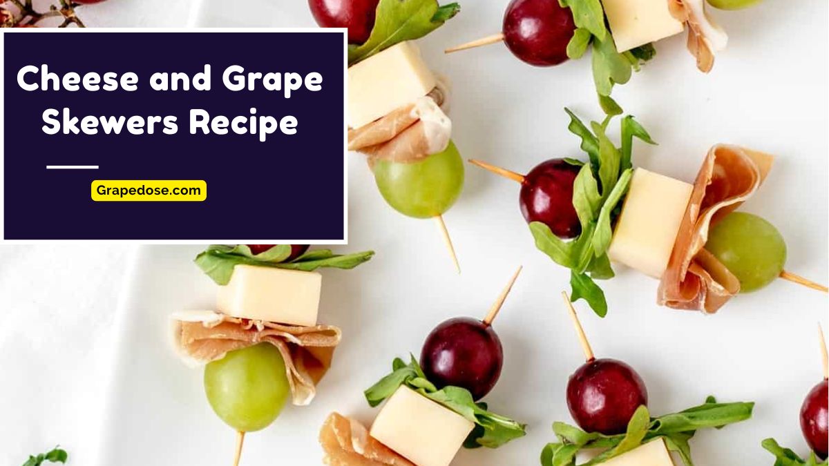 Image showing Cheese and Grape Skewers Recipe