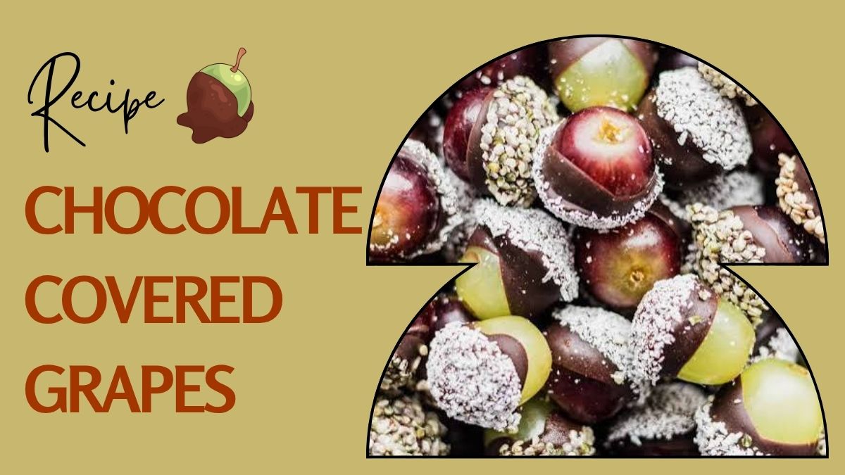 Chocolate-Covered Grapes Recipe made with fresh grapes and melted chocolate
