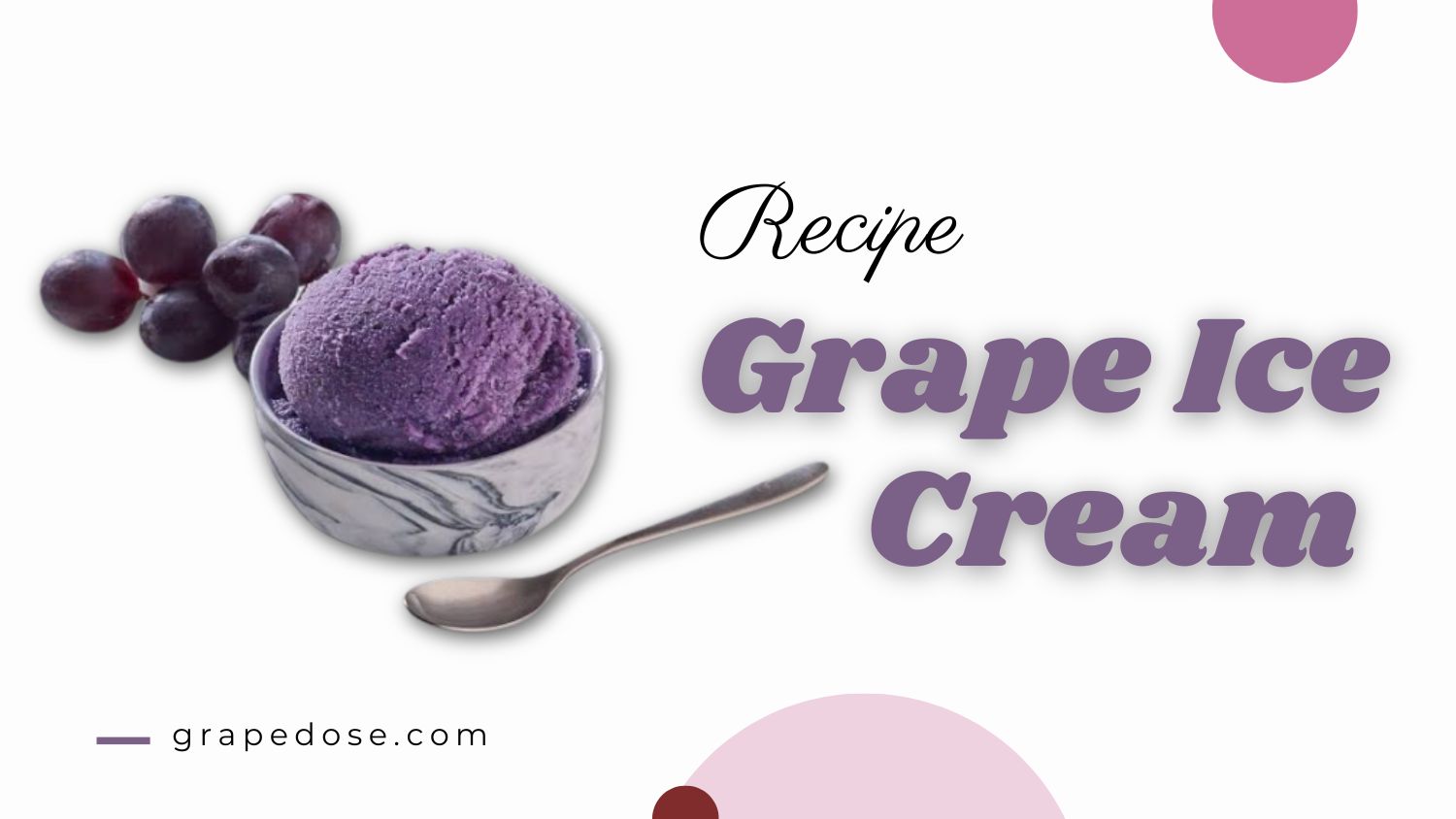 Image showing Homemade Grape Ice Cream Recipe made with fresh grapes and creamy no-churn ingredients