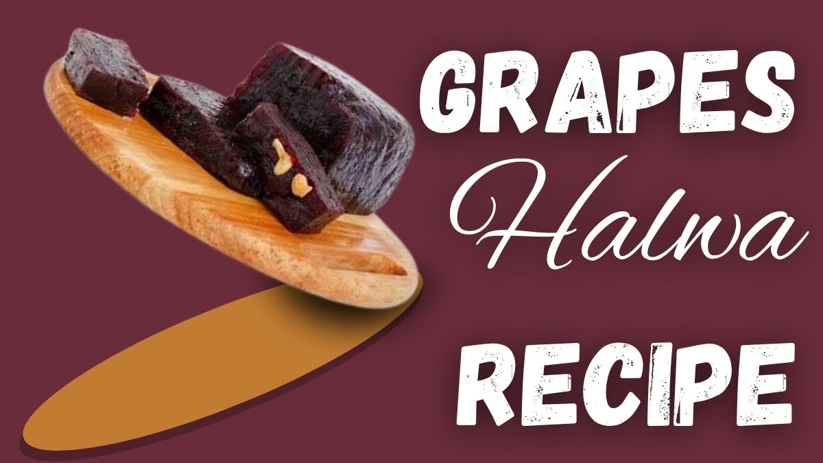 Grapes Halwa Recipe made with fresh juicy grapes and sweet halwa mixture