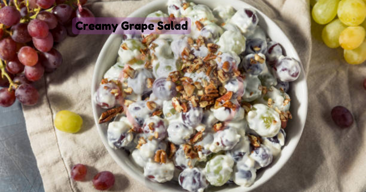 Image showing the Creamy grape salad
