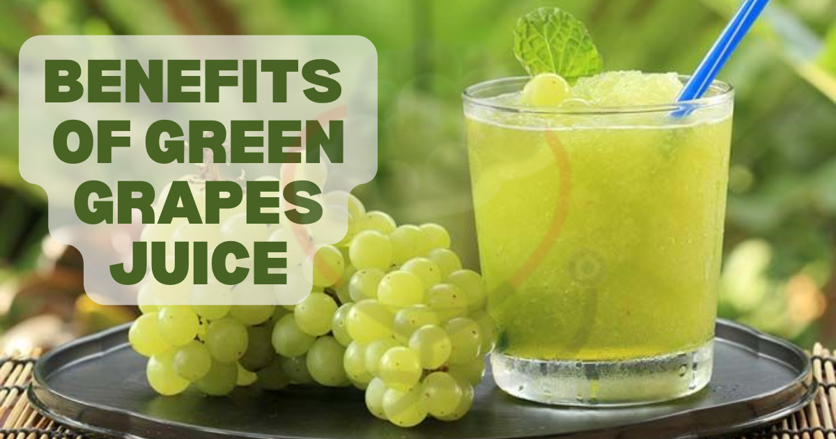 Image showing the Benefits of green Grapes Juice