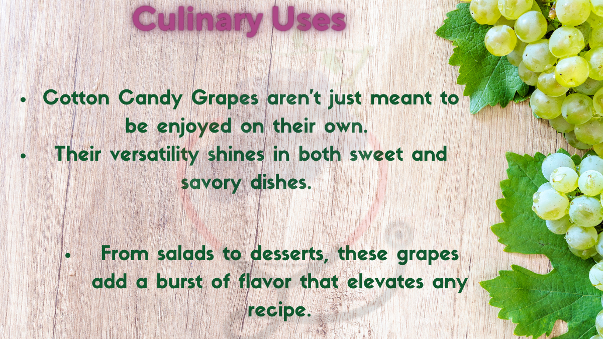 Image showing the Culinary Uses of cotton Candy Grapes