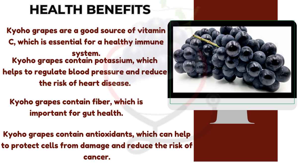 Image showing the Health Benefits of Kyoho Grapes