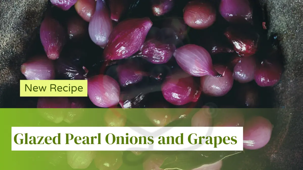 Image showing the Glazed Pearl Onions And Grapes