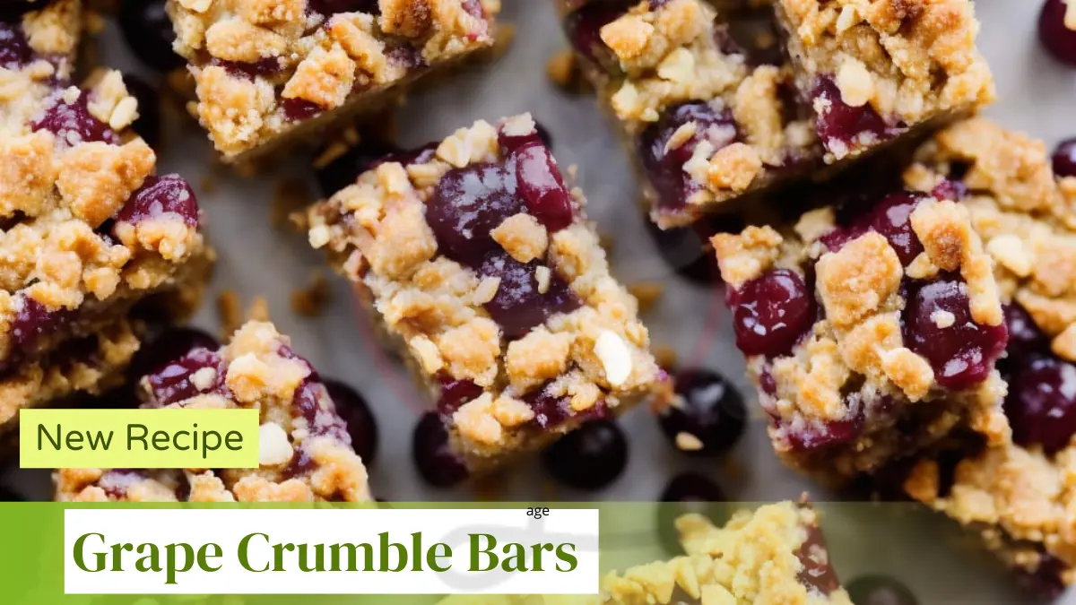 Image showing Grape Crumble Bars Recipe