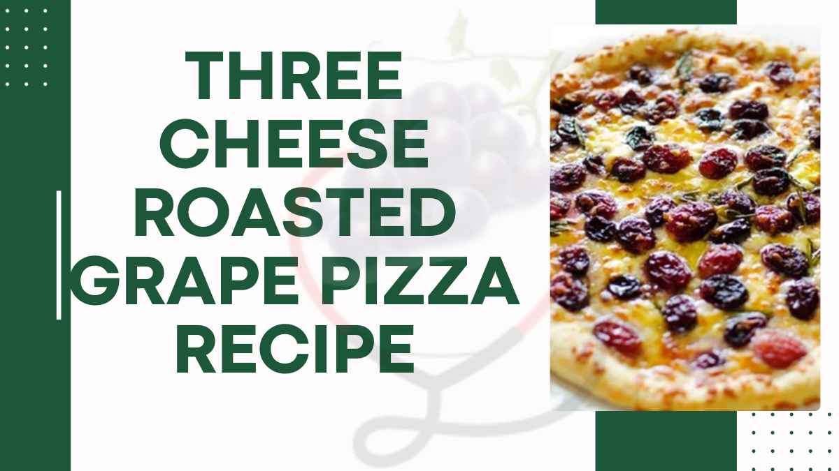 Image showing the Three Cheese Roasted Grape Pizza Recipe