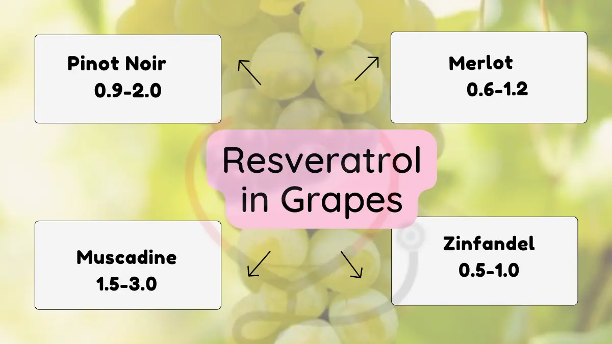 Image showing Amount of Resveratrol in Grapes